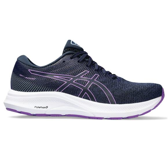 ASICS GT-4000 3 Women Running Shoes, French Blue/Cyber Grape 8 Wide D US - Picture 2 of 9